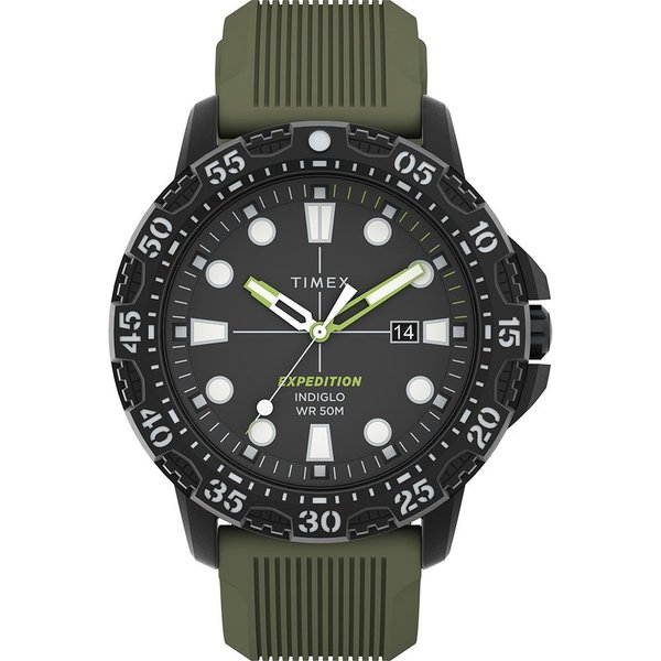 Timex Expedition Gallatin, Green Dial Green Silicone Strap TW4B25400
